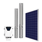 Солнечная DSP и MPPT 3-дюймовый насос для глубоких скважин из нержавеющей стали
